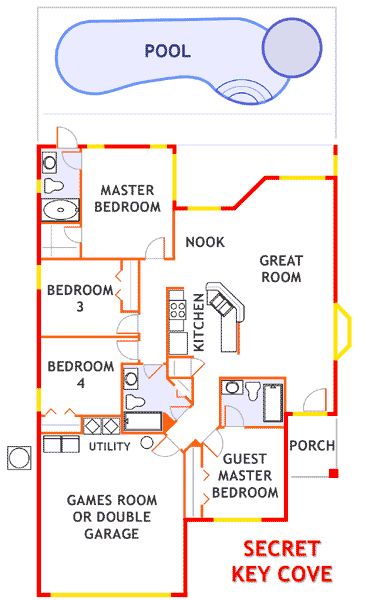 Floor plan of our awesome florida home